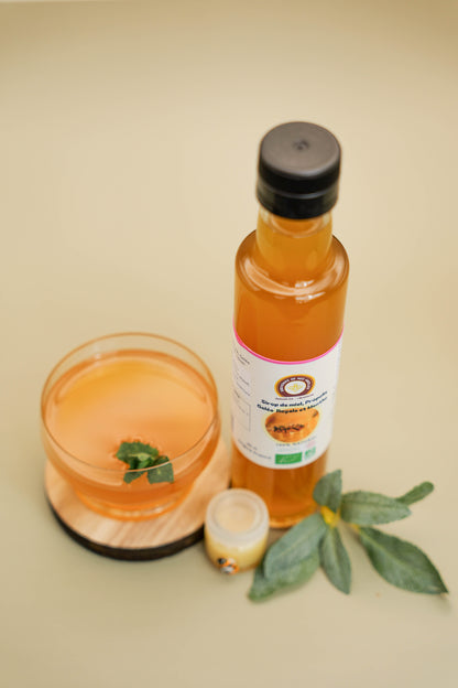 Sirops de miel propolis, gelée royale et menthe